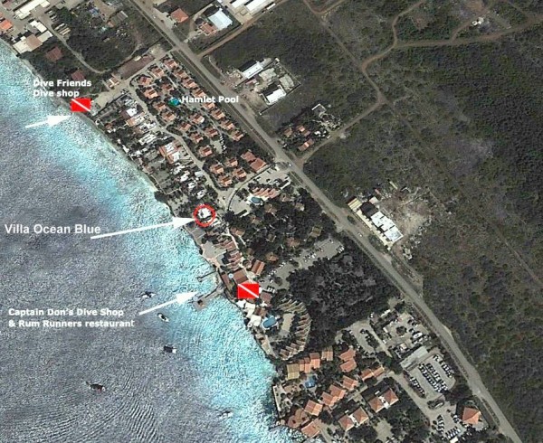Satelite photo Villa Ocean Blue